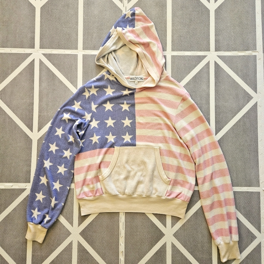 Wildfox American Flag Hoodie
